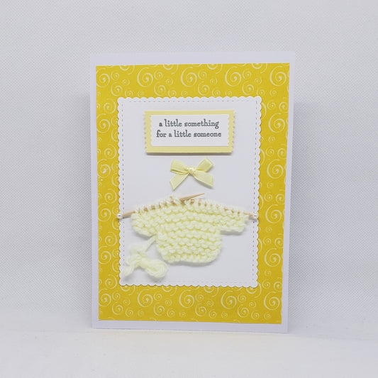 'A Little Something' Baby Card Other Variant