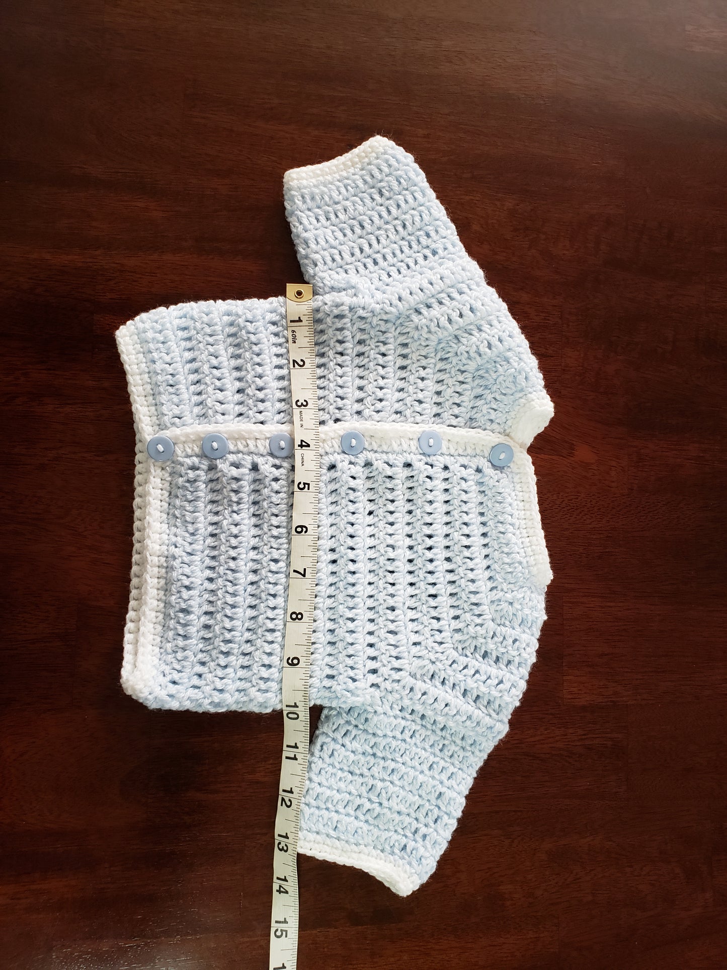 Light Blue & White Baby Blanket Set