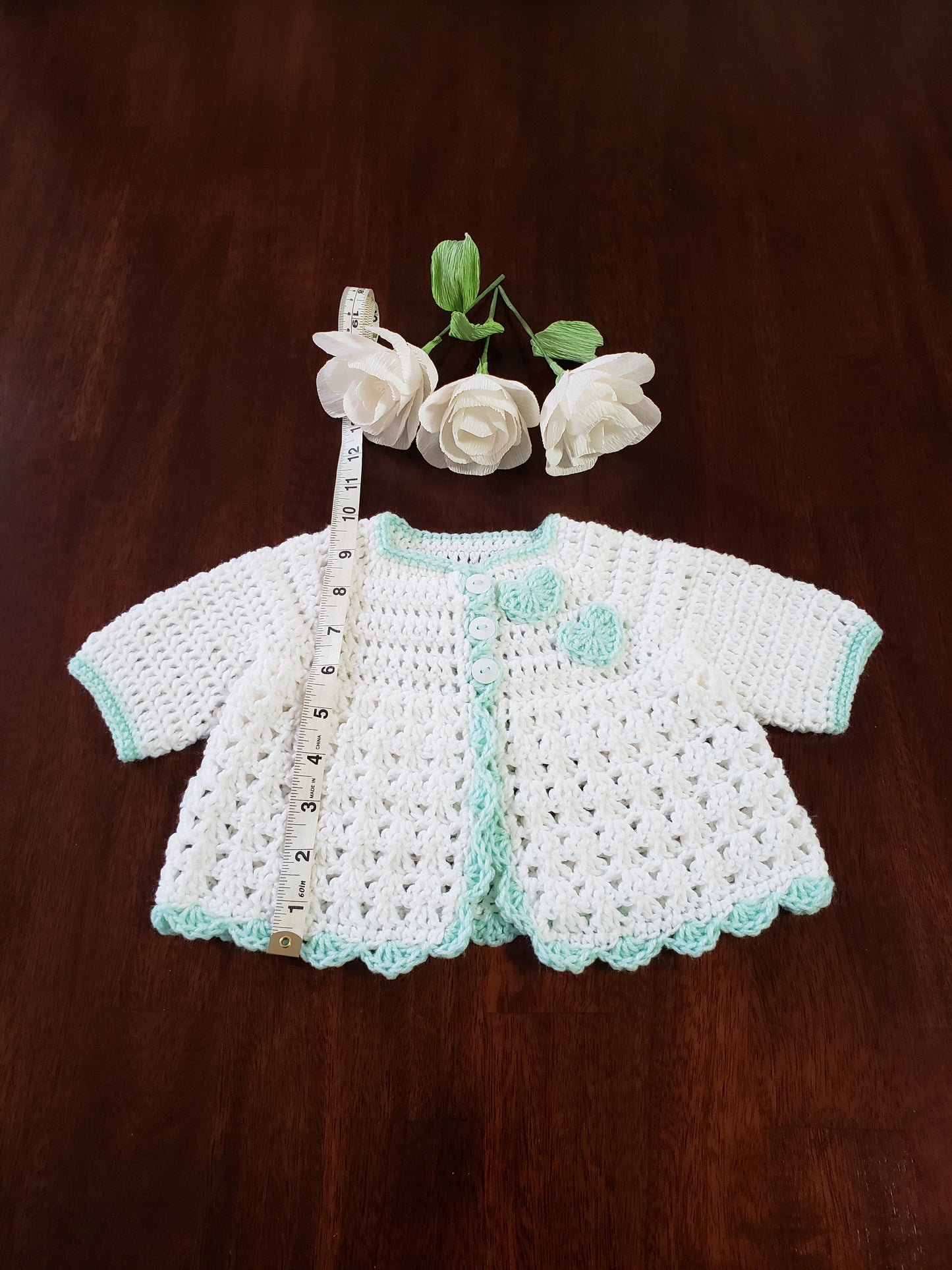 Green & White Baby Blanket Set