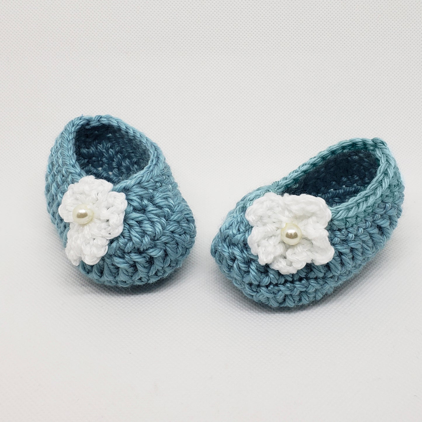 Turqoise Baby Booties